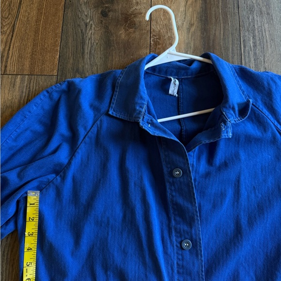 Blue Button-Front Chore Jacket - Picture 2 of 2